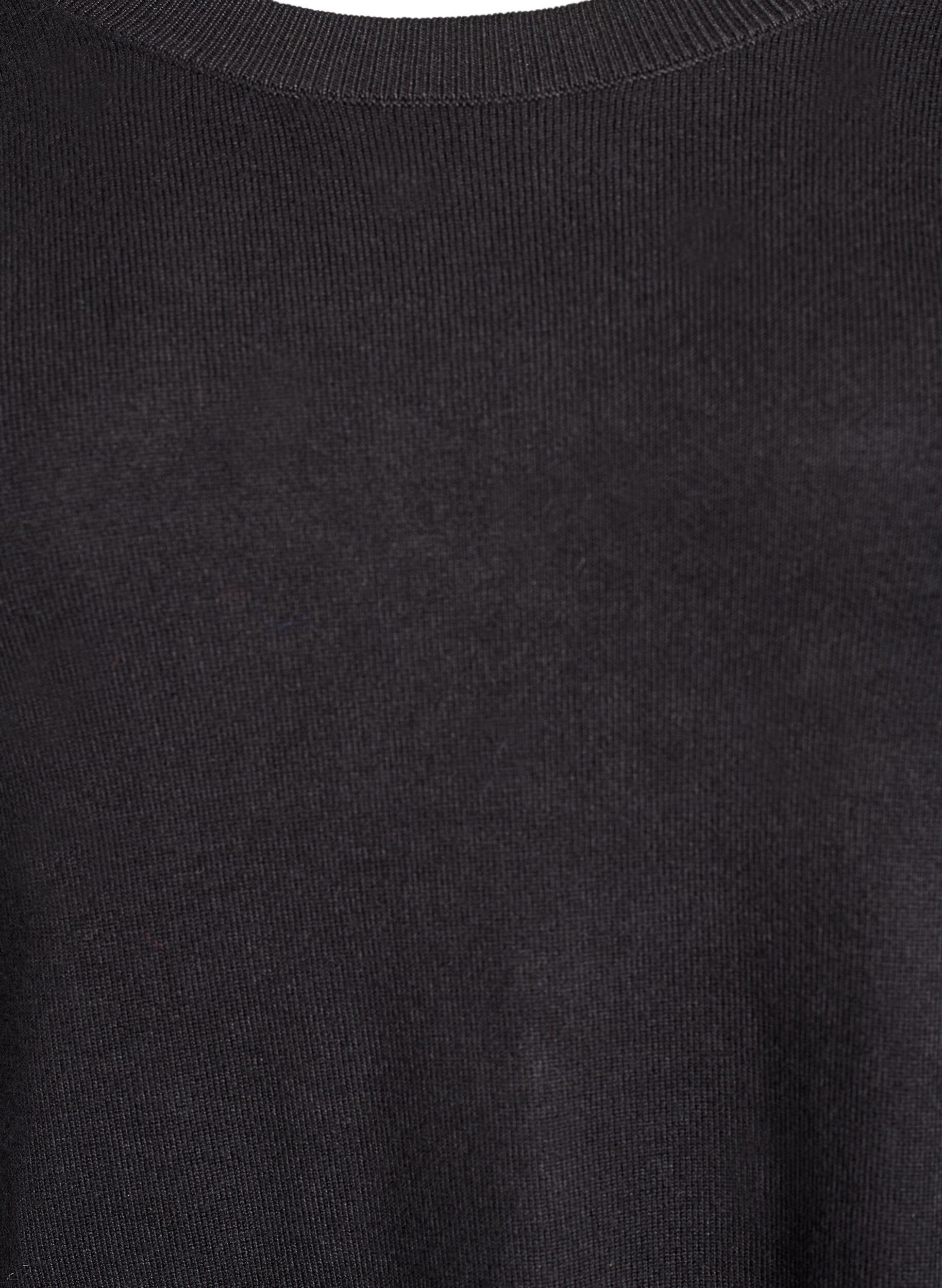 ZizziBlouse en maille avec boutons sur le c&ocirc;t&eacute;, Noir, Packshot image number 2