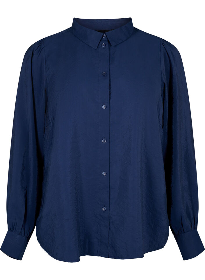 Chemise à manches longues en Modal TENCEL™, Navy Blazer, Packshot image number 0