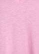T-shirt basique &agrave; manches courtes avec col en V, Rose, Packshot image number 2