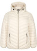 Doudoune l&eacute;g&egrave;re matelass&eacute;e &agrave; capuche, Beige, Packshot image number 0