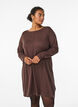 Robes tricot&eacute;es en m&eacute;lange coton-viscose, Marron, Model image number 0