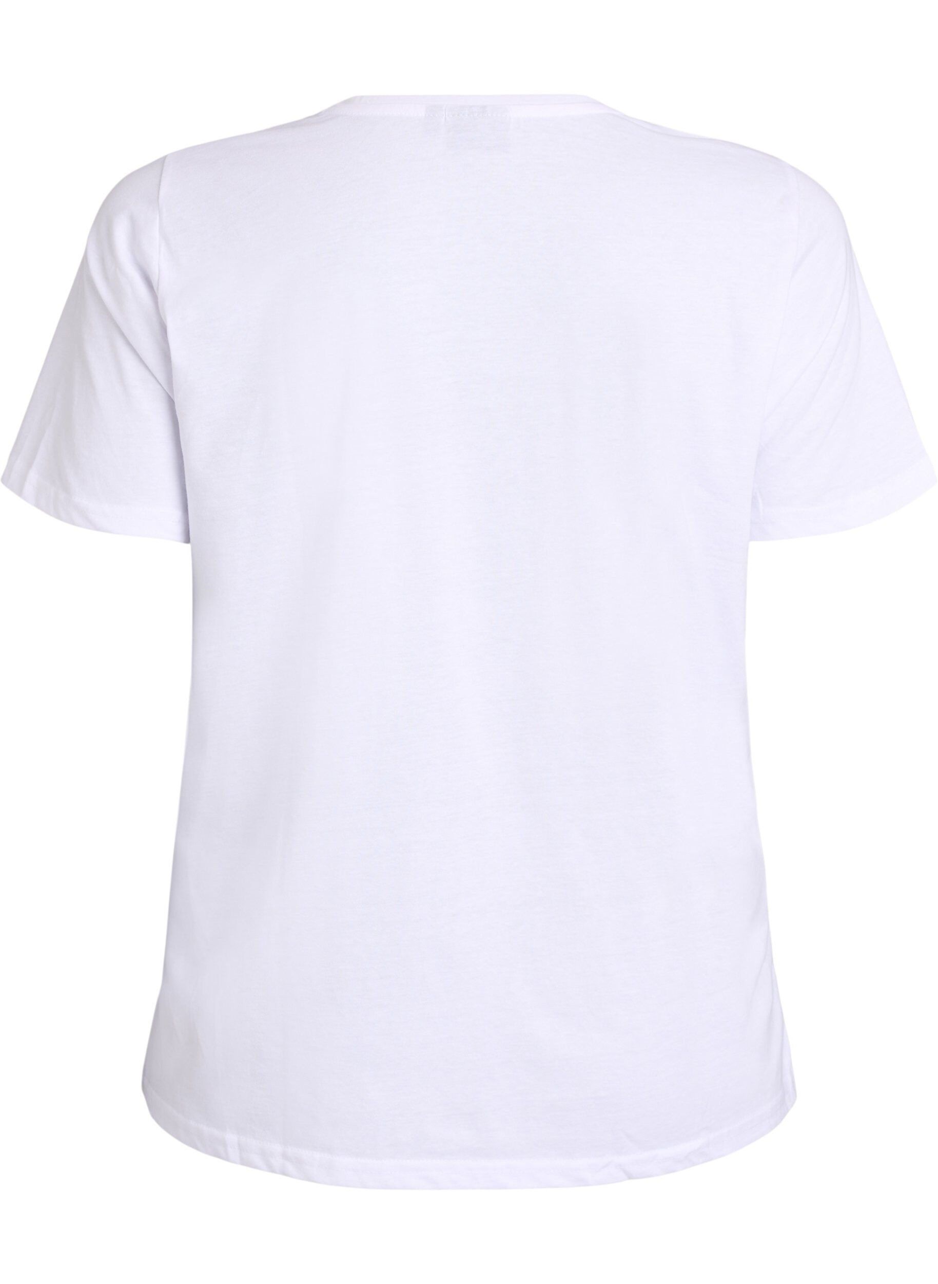 Zizzi FLASH &ndash; T-shirt avec motif, Blanc, Packshot image number 1