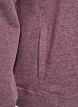 Sweat &agrave; col montant et poches, Bordeaux, Packshot image number 3