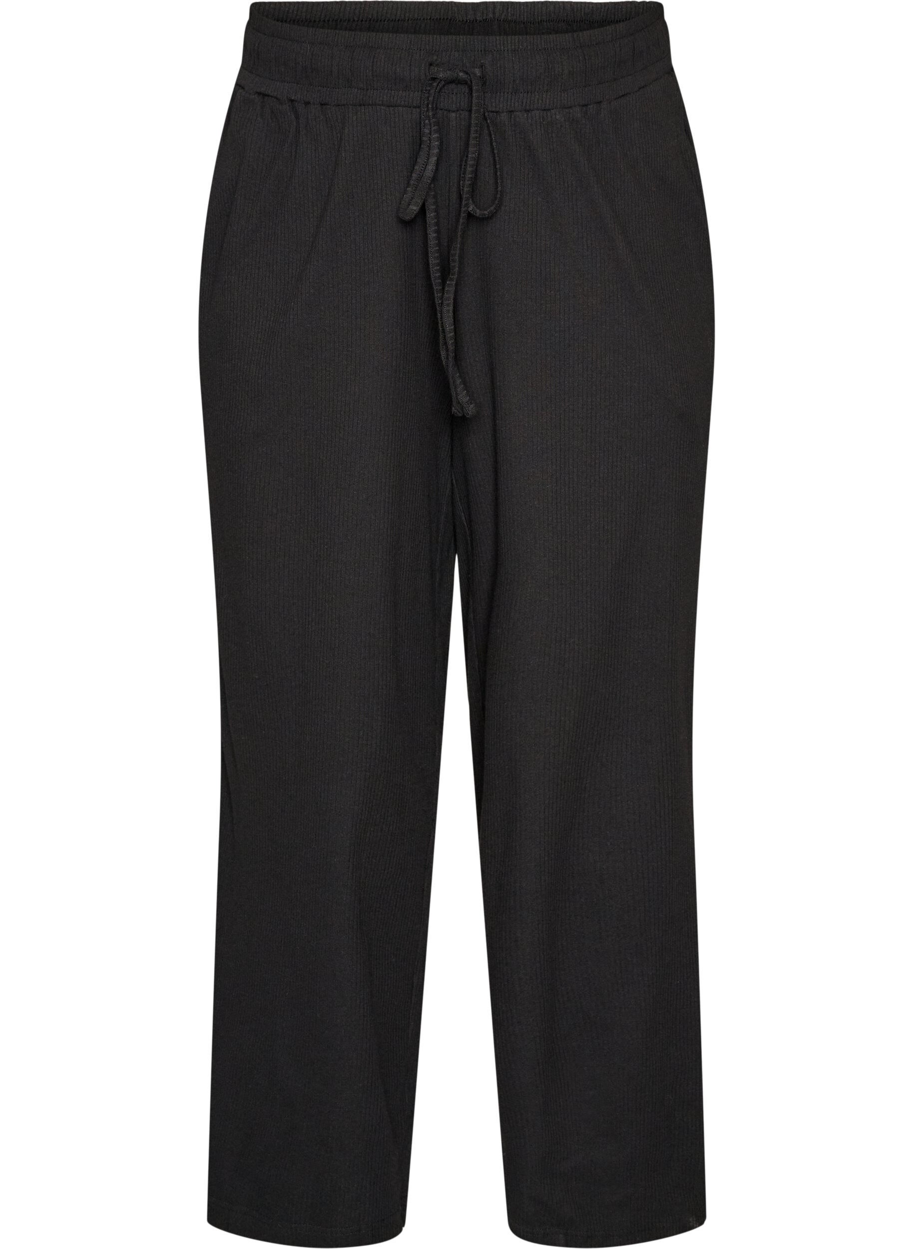 ZizziBas de pyjama c&ocirc;tel&eacute; &agrave; coupe droite, Noir, Packshot image number 0