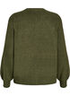 Cardigan en maille douce avec boutons dor&eacute;s, Vert fonc&eacute;, Packshot image number 1