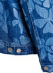 Veste en jean avec imprim&eacute; floral, Bleu, Packshot image number 4