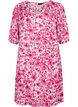 Robe en viscose à fleurs avec forme en A, Pink Flower Rain, Packshot image number 0