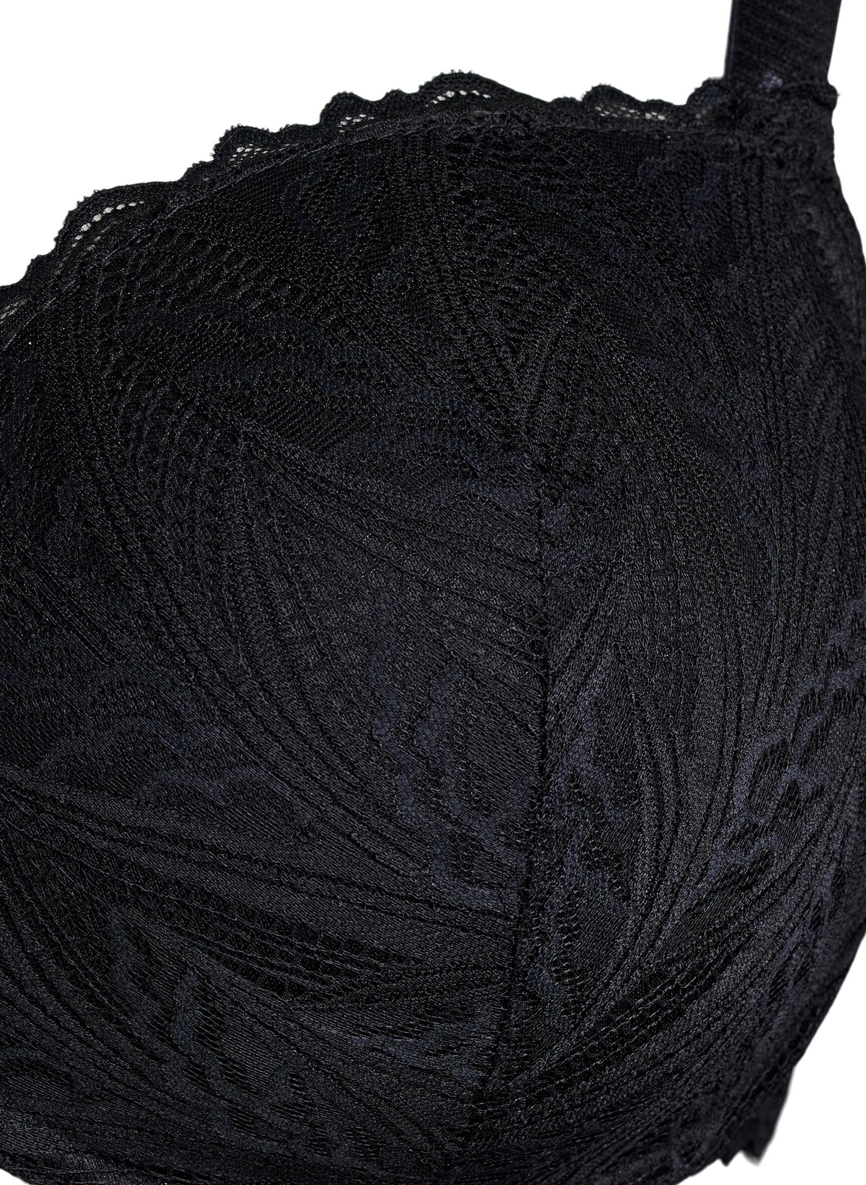 Zizzi Soutien-gorge en dentelle moul&eacute; avec armatures, Noir, Packshot image number 2