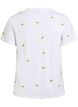 T-shirt en coton biologique avec motifs brodés, Blanc, Packshot image number 1