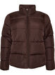 Doudoune courte avec col montant, Marron, Packshot image number 0