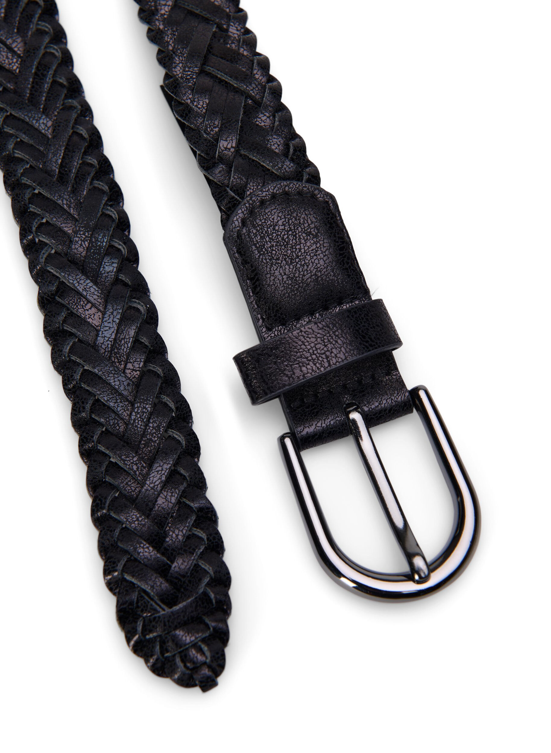 Zizzi Ceinture tress&eacute;e, Black, Packshot image number 1