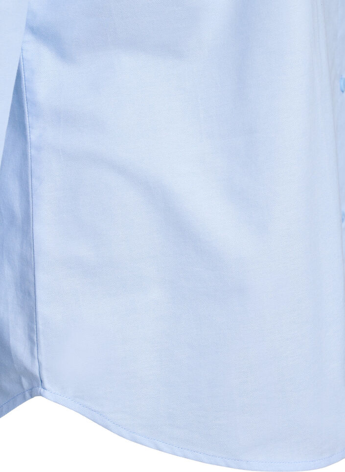 Chemise à manches longues en coton, Bleu, Packshot