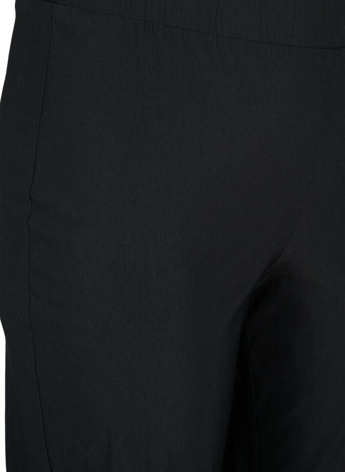 Pantalon extensible en viscose, Noir, Packshot