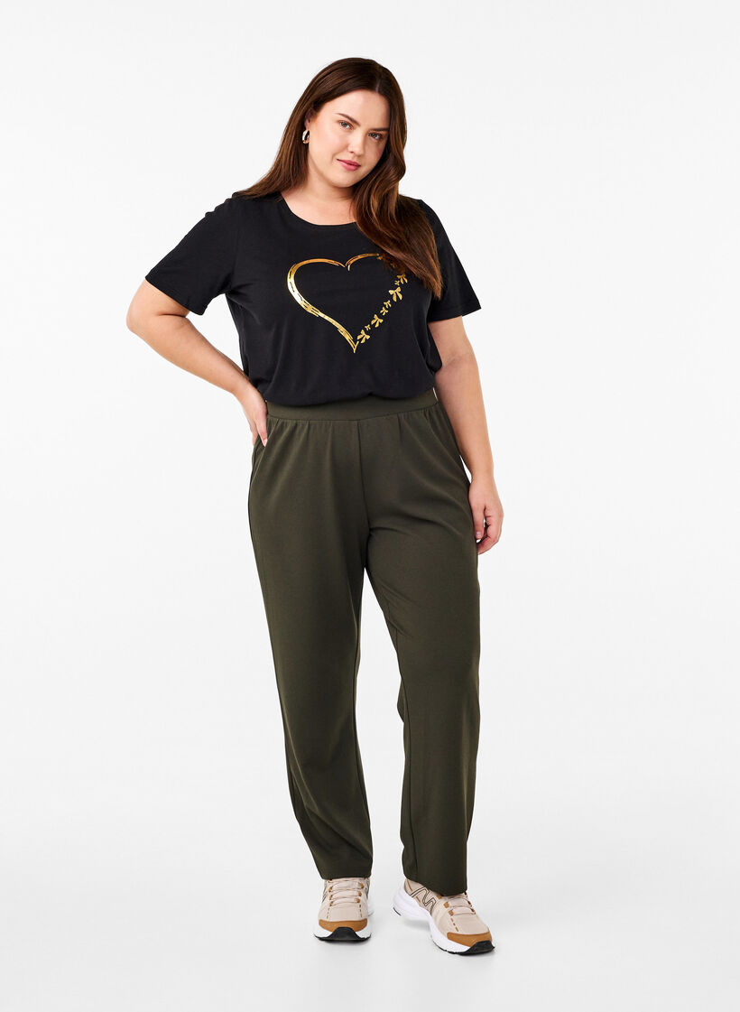 FLASH – T-shirt avec motif, Noir, Model image number 1