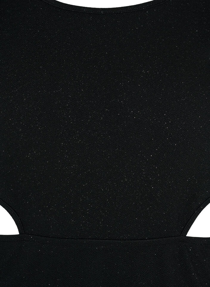 Robe sans manches avec découpe, Black, Packshot image number 2