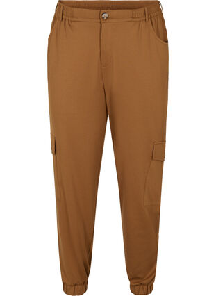 Pantalon ample avec bord élastique et poches, Rubber, Packshot image number 0