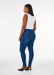 Jeggings en coton m&eacute;lang&eacute;, Blue denim, Model image number 1