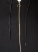 Cardigan long &agrave; capuche avec fermeture &eacute;clair, Noir, Packshot image number 2