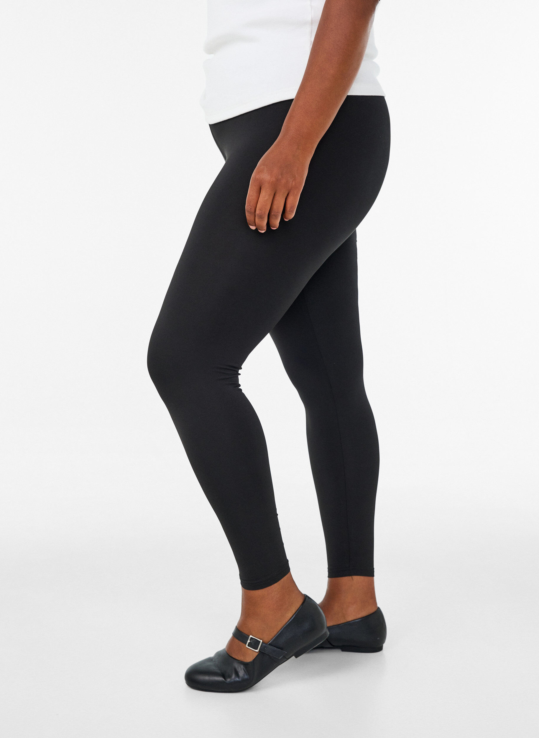 ZizziLeggings basiques 2-pack, Noir, Model image number 3