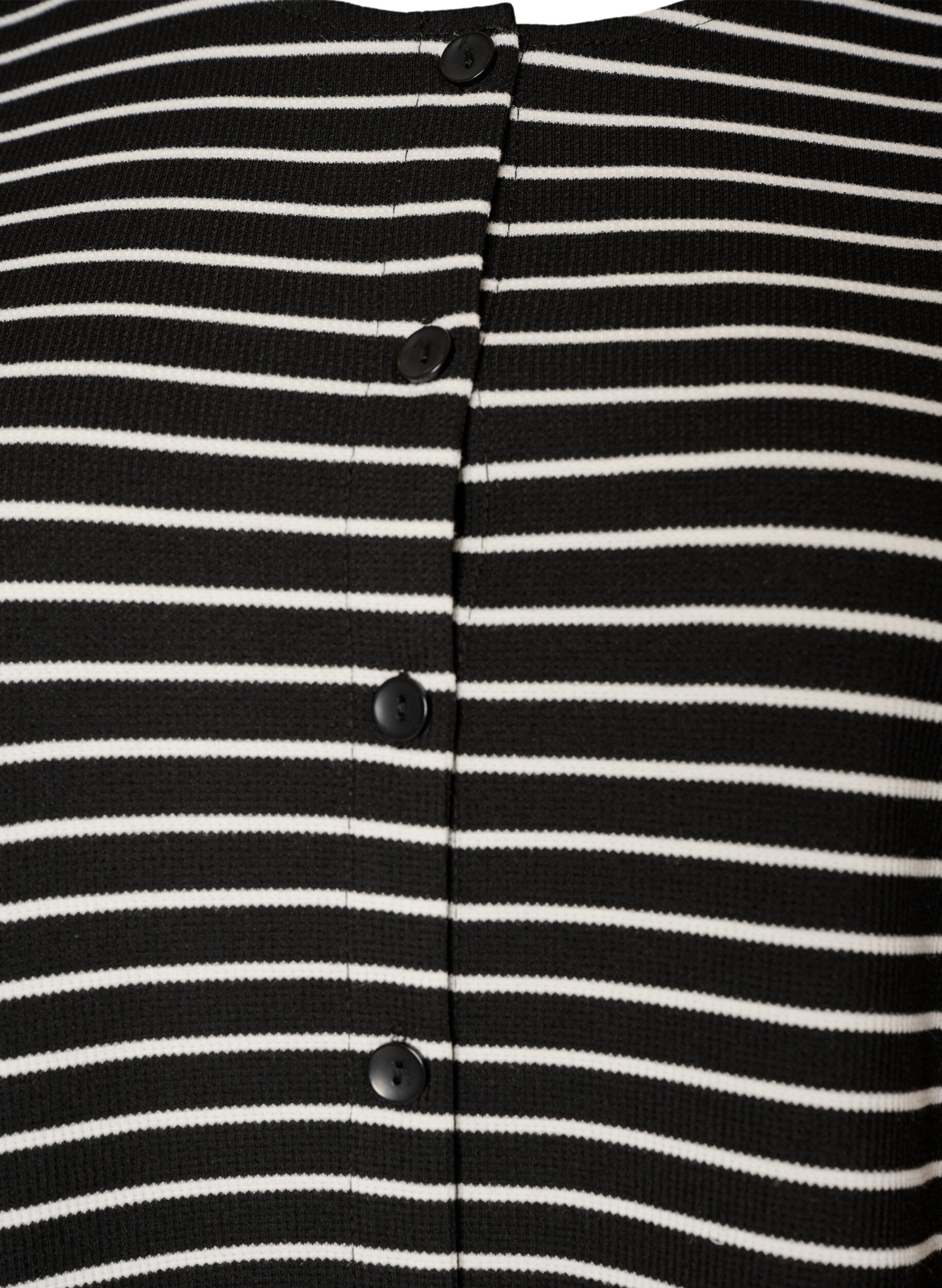 ZizziBlouse c&ocirc;tel&eacute;e &agrave; fermeture boutonn&eacute;e, Noir, Packshot image number 2