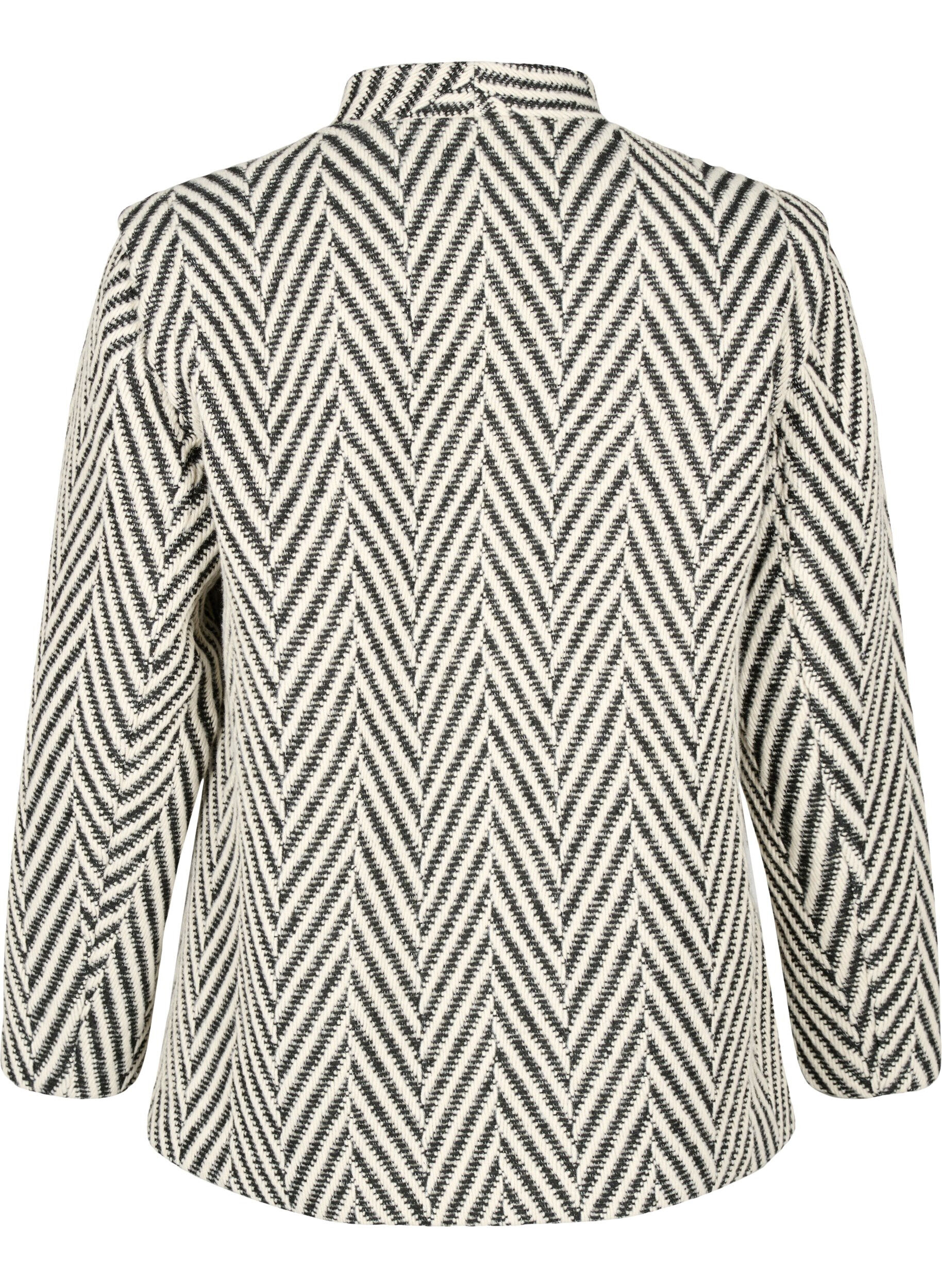 Zizzi Veste &agrave; motifs, Black w. White, Packshot image number 1