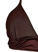 Haut de bikini r&eacute;versible avec d&eacute;collet&eacute; en V et bretelles crois&eacute;es dans le dos, Marron, Packshot image number 2