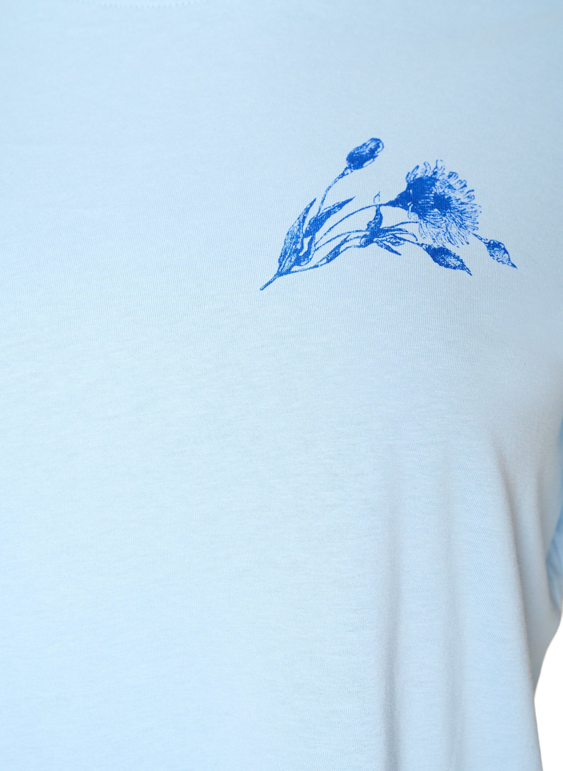 ZizziT-shirt en coton avec imprim&eacute;, Bleu Clair, Packshot image number 2