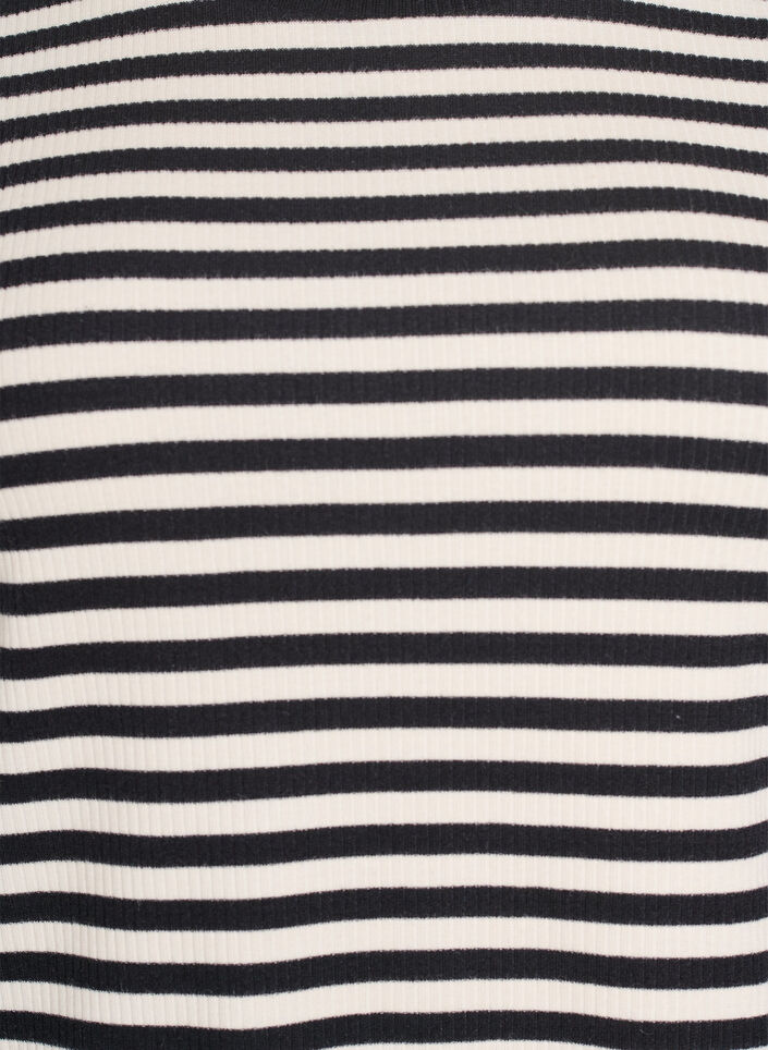 T-shirt ray&eacute; &agrave; texture c&ocirc;tel&eacute;e, Noir, Packshot image number 2