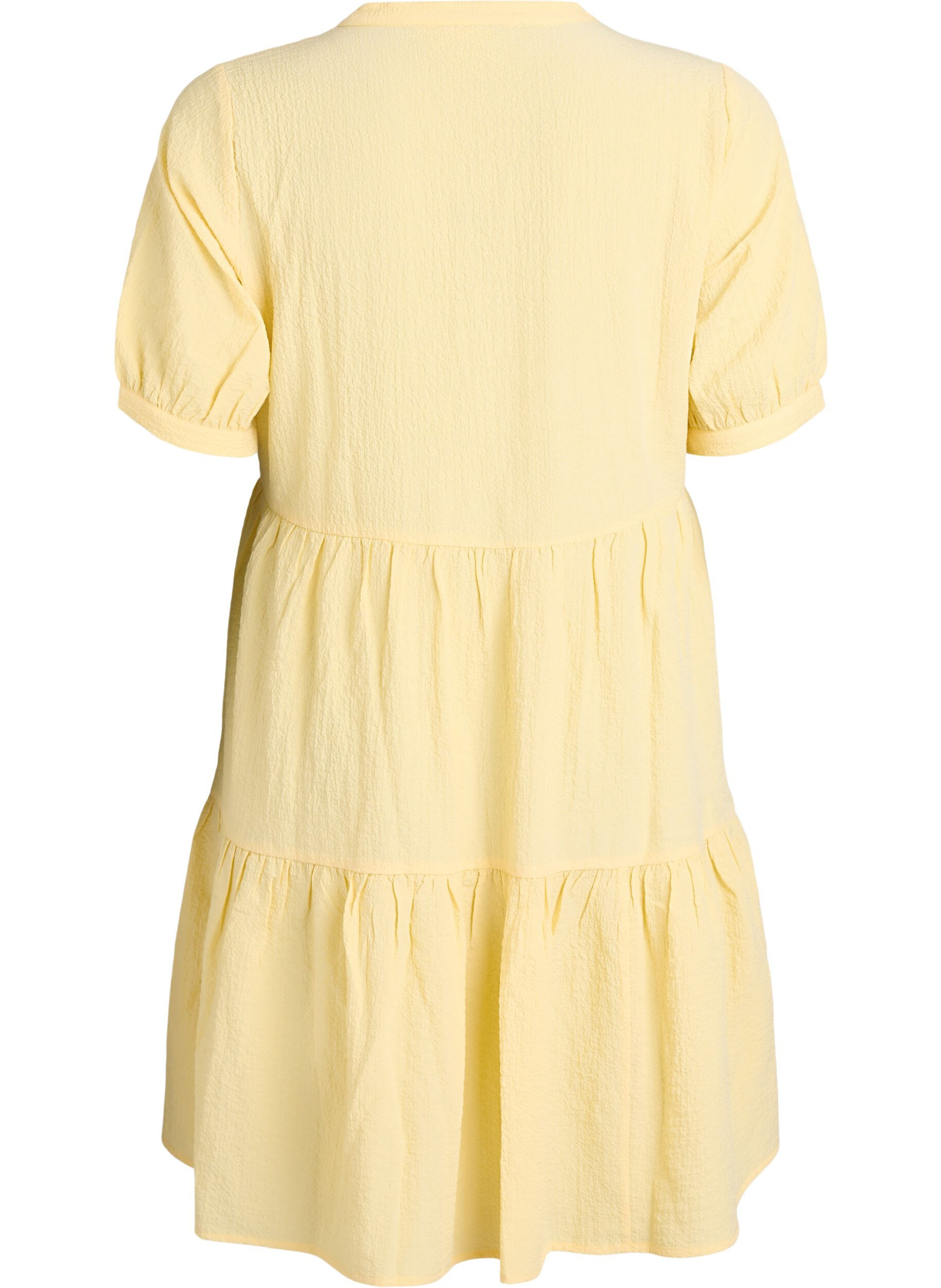 ZizziRobe courte &agrave; coupe &eacute;vas&eacute;e, Jaune clair, Packshot image number 1