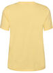 T-shirt en coton biologique avec broderie ajour&eacute;e, Jaune clair, Packshot image number 1