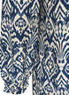 Robe imprim&eacute;e en viscose &agrave; manches longues, Bleu, Packshot image number 3