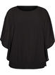 Blouse en mousseline avec effet ballon, Noir, Packshot image number 0