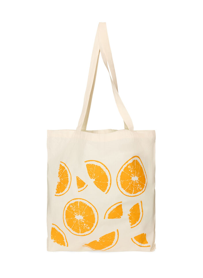 Tote bag imprim&eacute;, Orange, Packshot image number 0