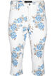 Pantacourt Amy taille haute avec imprimé floral, White B.AOP, Packshot image number 0