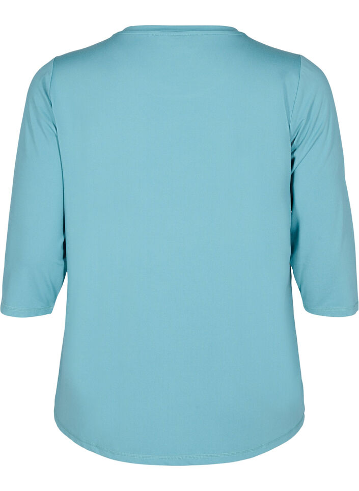 Haut de sport avec manches 3/4, Bleu, Packshot image number 1