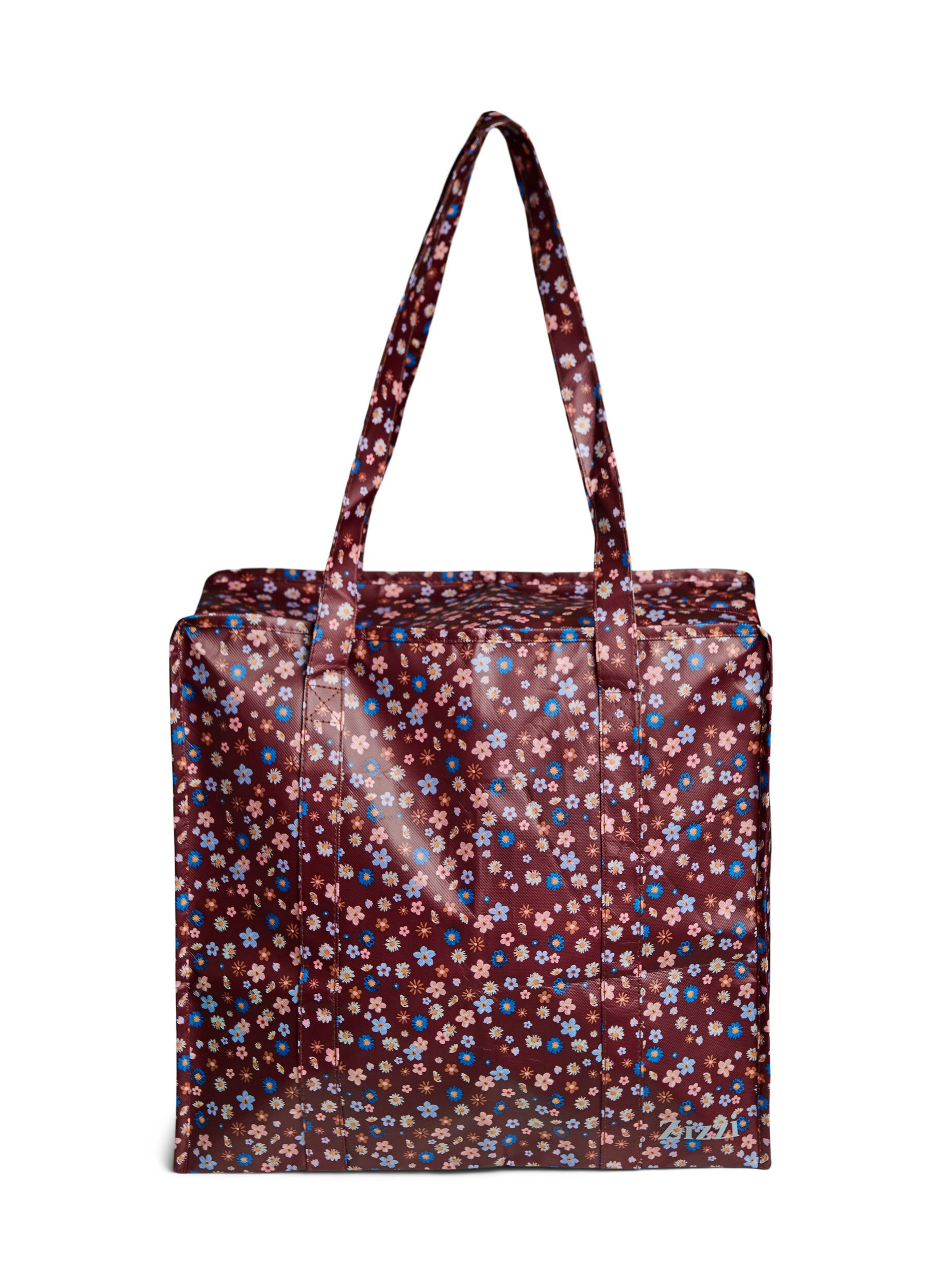 Zizzi Sac de magasinage avec fermeture &eacute;clair, Marron, Packshot image number 0