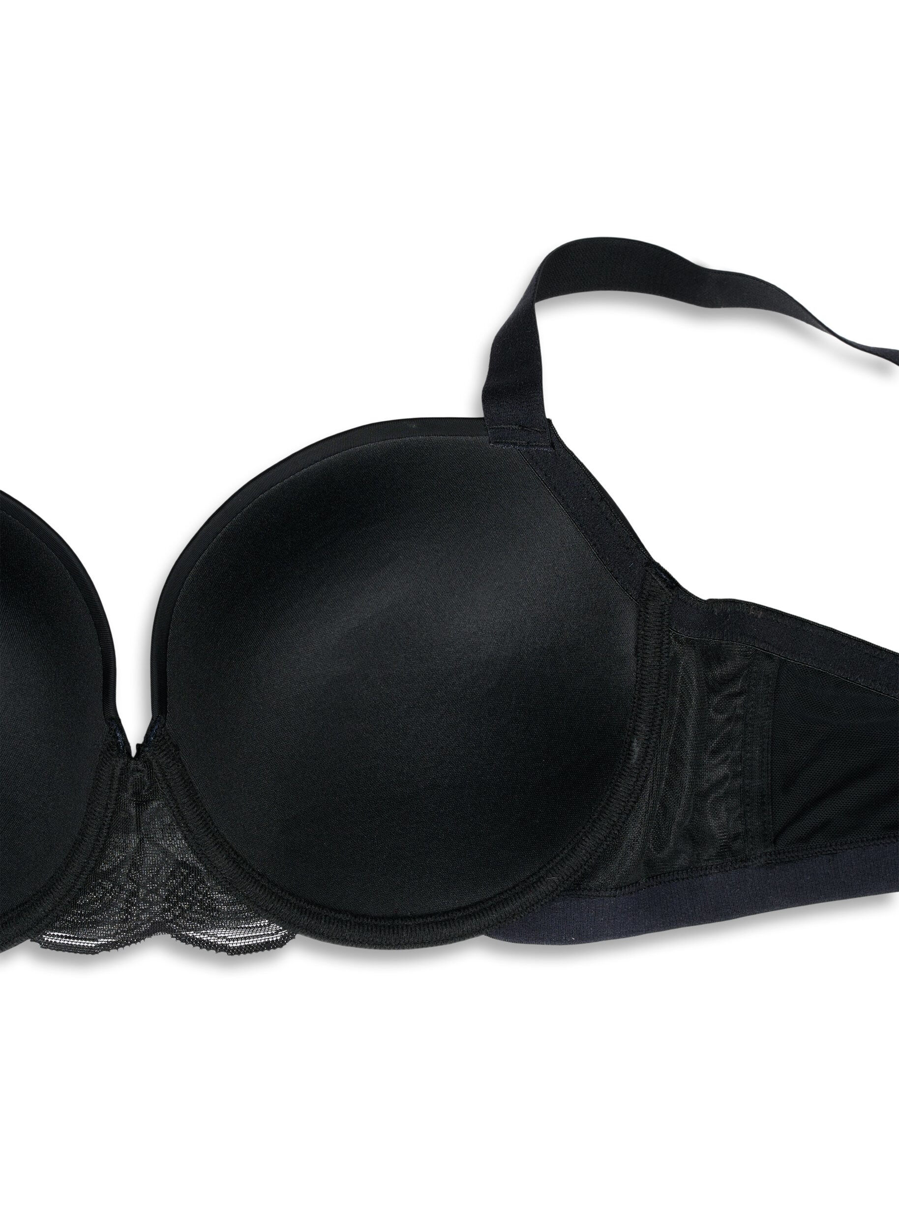 ZizziSoutien-gorge moul&eacute; avec r&eacute;sille, Noir, Packshot image number 3
