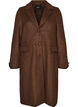 Manteau en m&eacute;lange de laine avec revers et boutons, Marron, Packshot image number 0