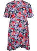 Robe portefeuille florale à manches courtes, Bleu, Packshot image number 0