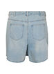 Short en denim effet portefeuille et taille haute, Bleu Clair, Packshot image number 1