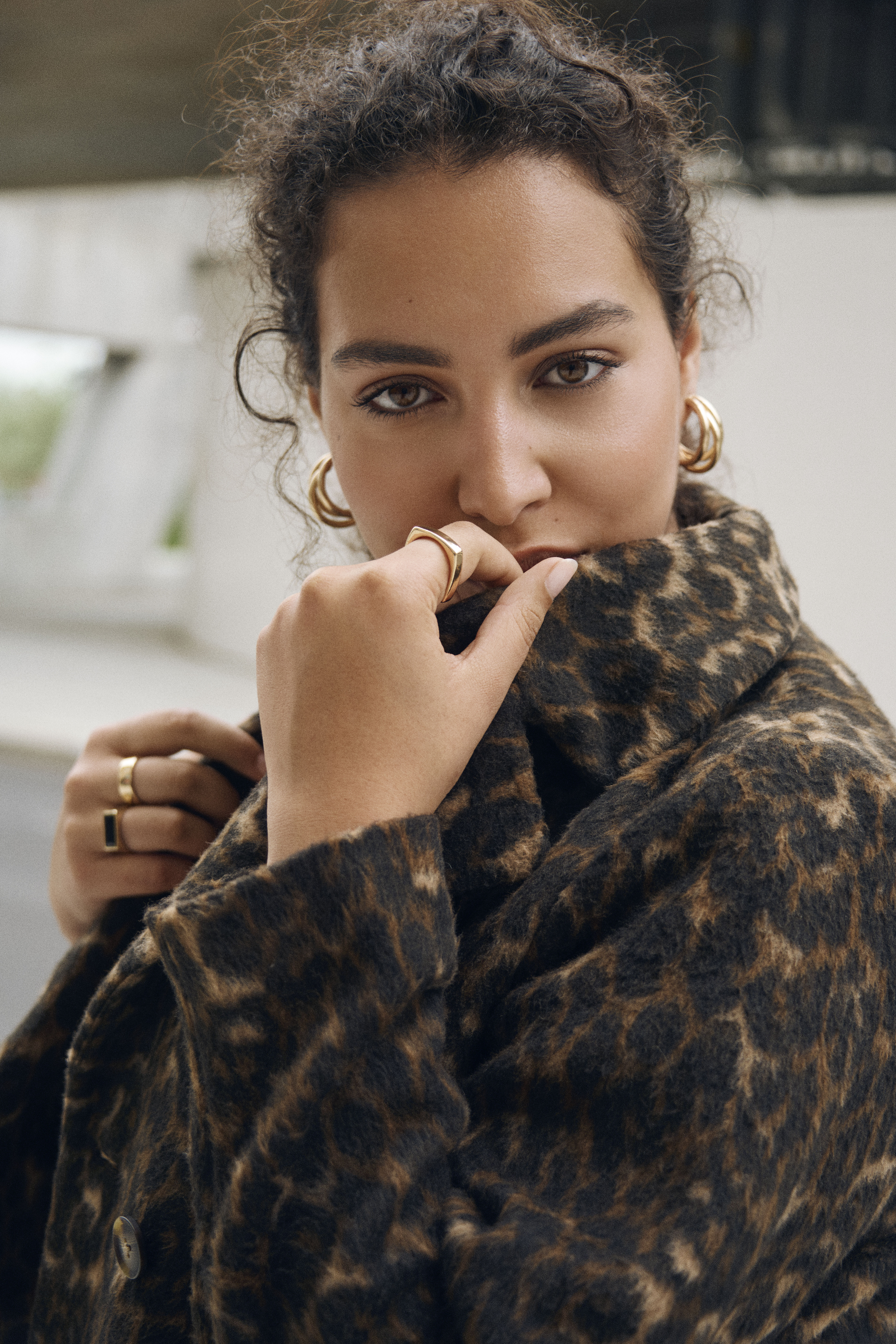 Zizzi Manteau l&eacute;opard, , Model