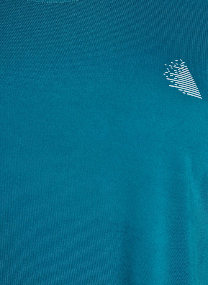 T-shirt de sport couleur unie, Vert, Packshot image number 2