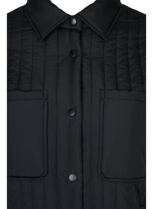 Doudoune avec poches poitrine et un col, Black, Packshot image number 2
