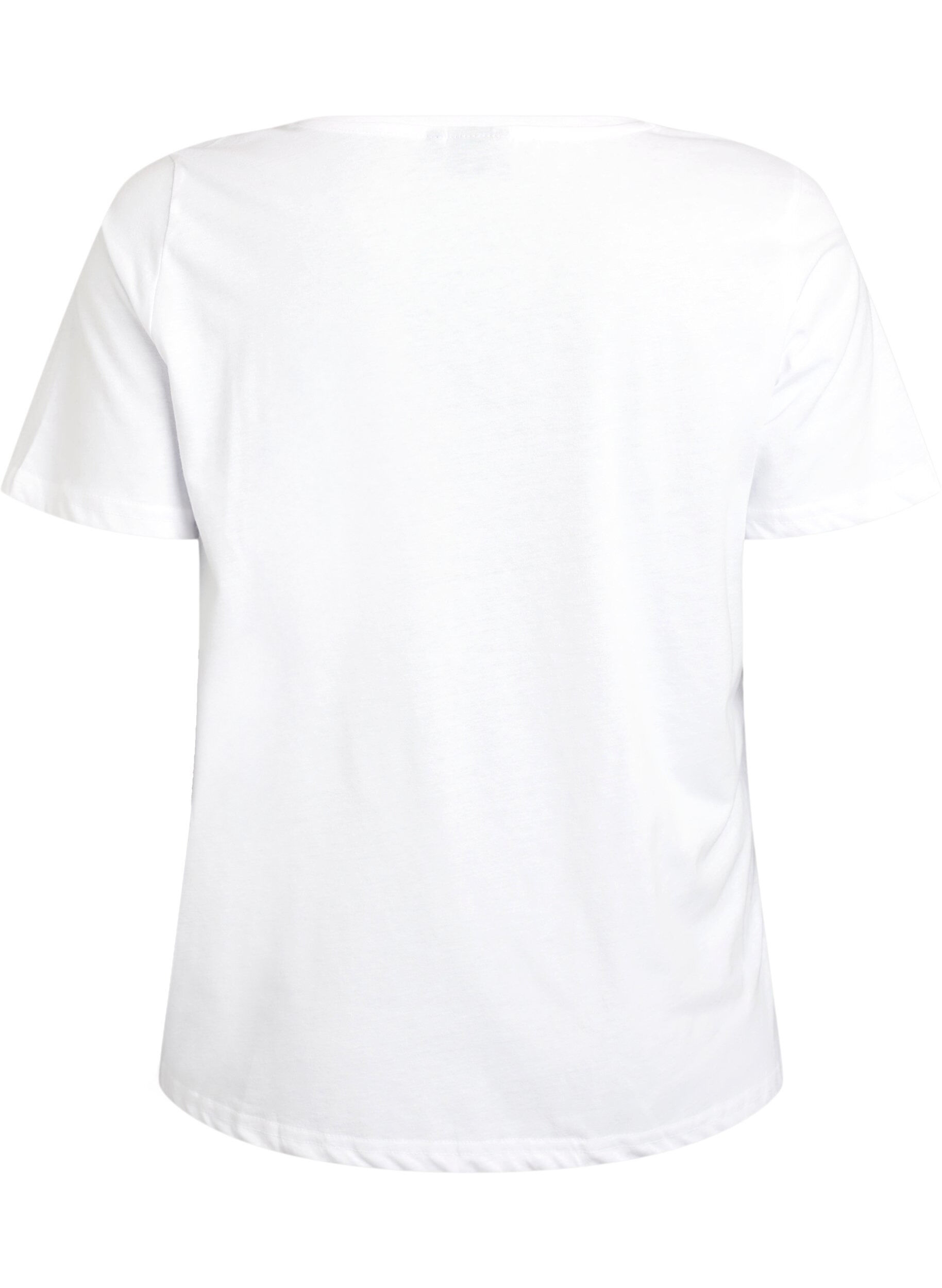 Zizzi FLASH - T-shirt avec motif, Blanc, Packshot image number 1