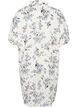 Chemise longue à imprimé floral, White Flower/Gold, Packshot image number 1