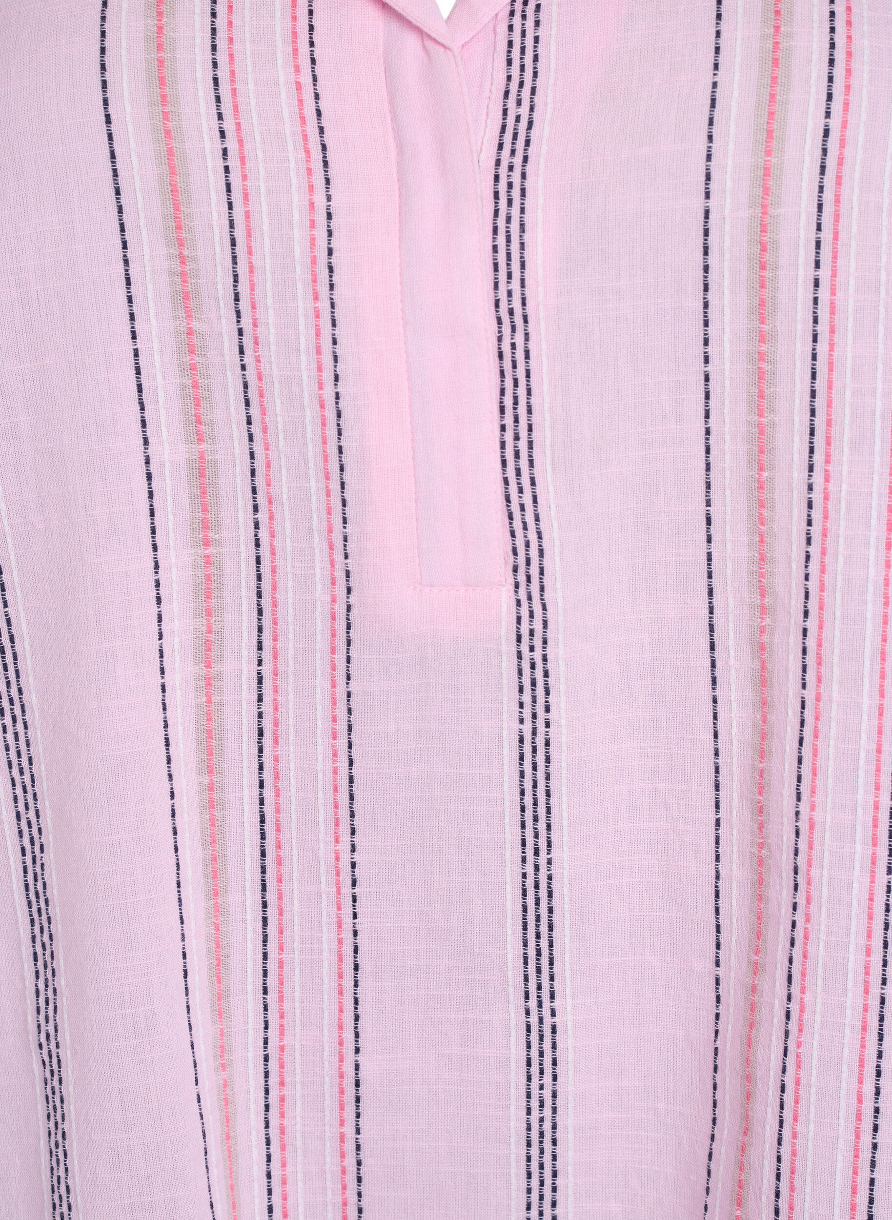 Zizzi Blouse avec col et manches 3/4, Rose, Packshot image number 2
