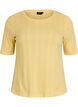 T-shirt en coton avec broderie ajour&eacute;e, Jaune clair, Packshot image number 0