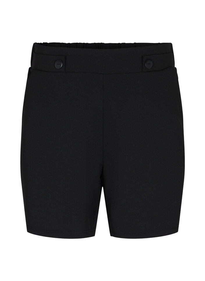 Short avec poches et coupe ample, Noir, Packshot image number 0
