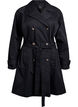 Trench-coat mi-long avec ceinture, Black, Packshot image number 0