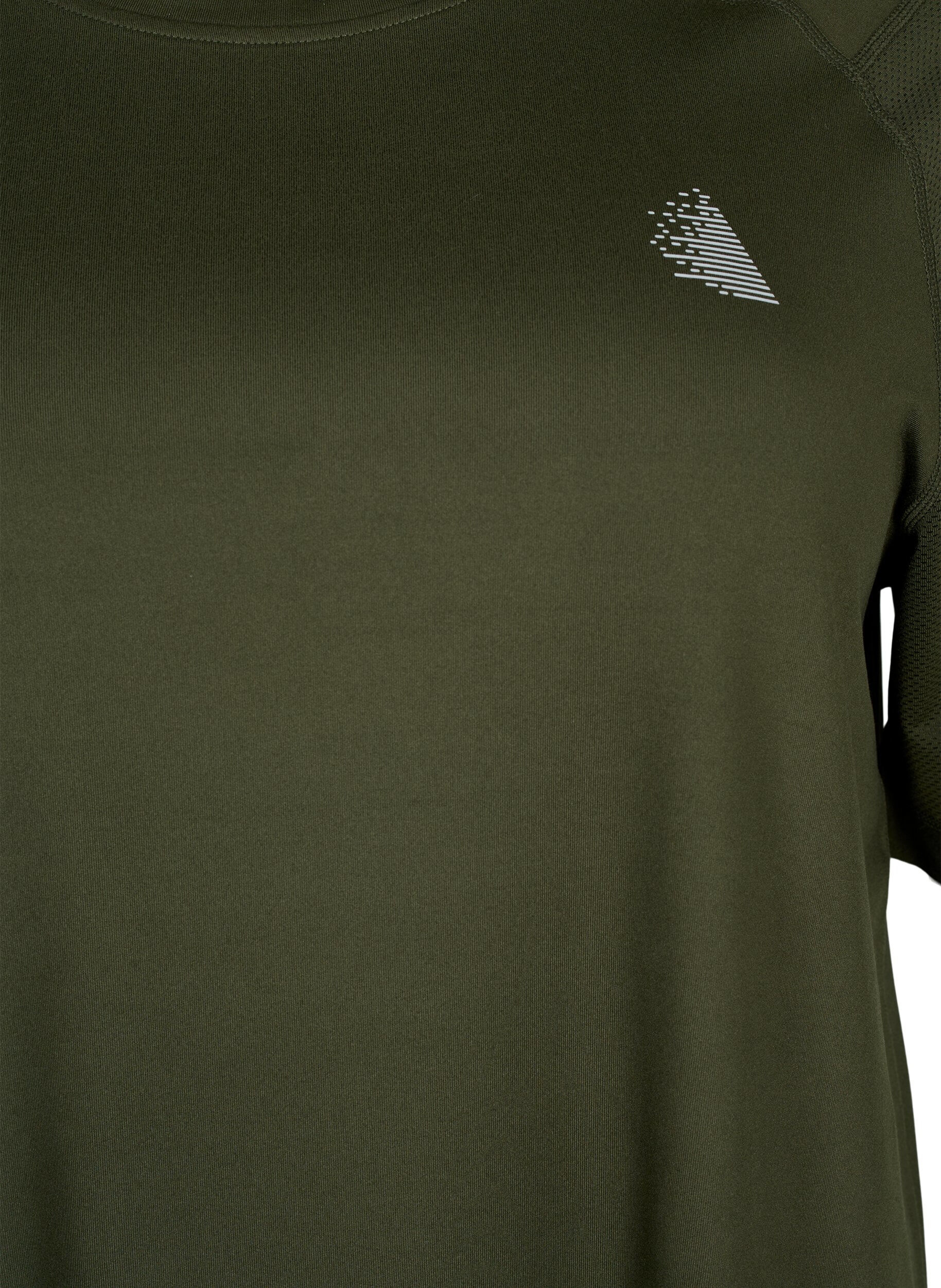 Zizzi T-shirt d'entra&icirc;nement &agrave; manches courtes et col ras du cou, Forest Night, Packshot image number 2